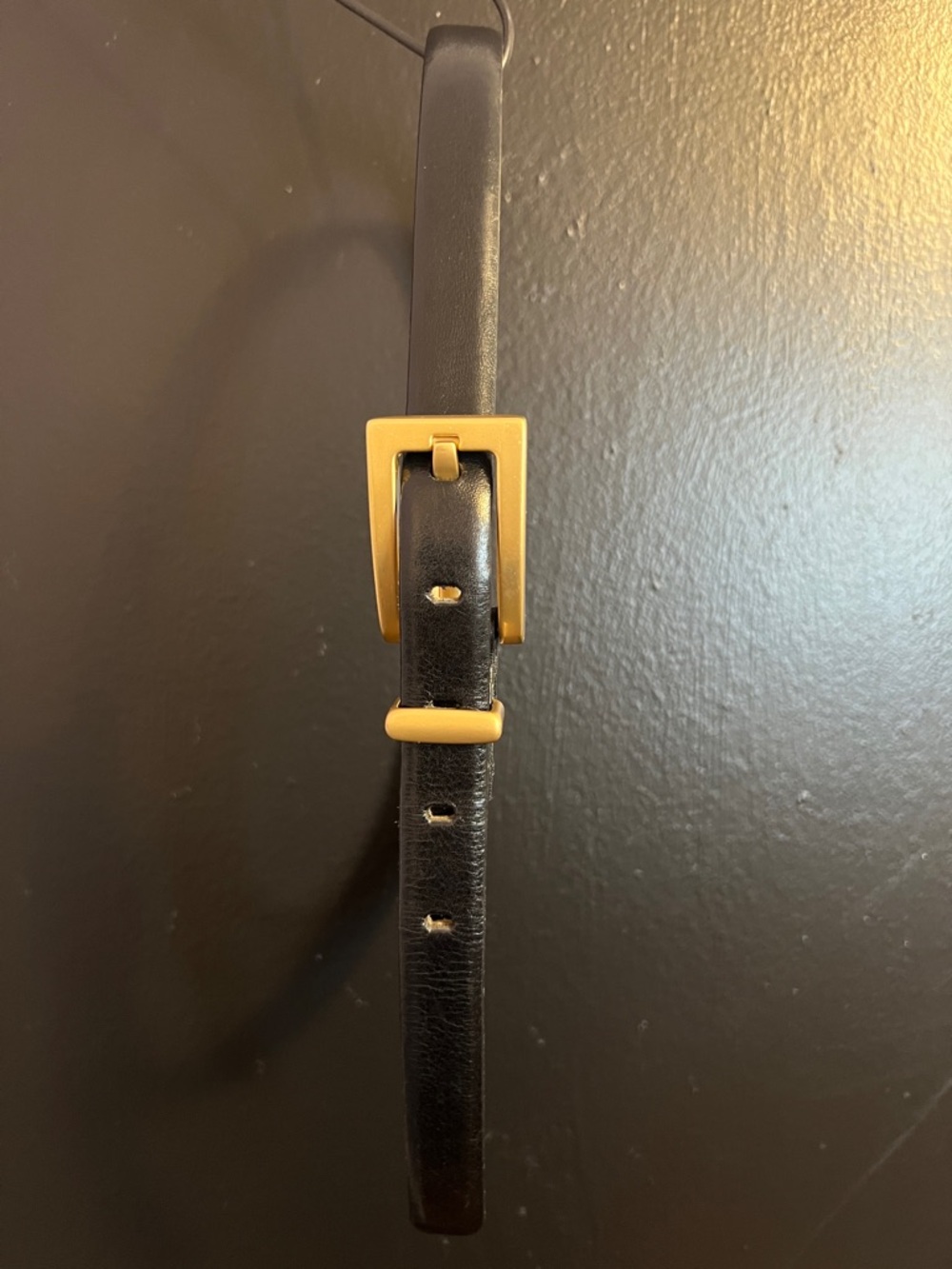 CIPRIANI Italian Calfskin Belt with Gold Buckle - Picture 3 of 4